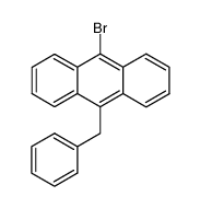 bromo-9 benzyl-10 anthracene Structure