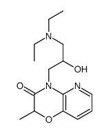 10-(3-diethylamino-2-hydroxy-propyl)-8-methyl-7-oxa-2,10-diazabicyclo[ 4.4.0]deca-2,4,11-trien-9-one结构式