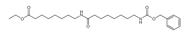 ethyl 17-benzyloxycarbonylamino-10-oxo-9-azaheptadecanoate结构式
