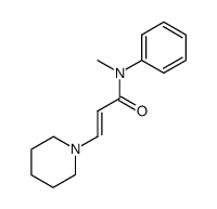 N-phenyl-N-methyl 3-piperidinylpropenoamide结构式