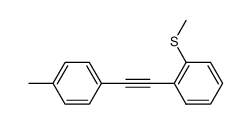 1-(2-methylthiophenyl)-2-(4-methylphenyl)acetylene结构式