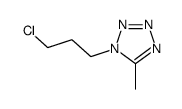 1-(3-chloropropyl)-5-methyl-1H-tetrazole(SALTDATA: FREE)结构式