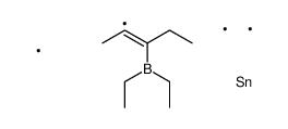 3-diethylboranylpent-2-en-2-yl(trimethyl)stannane结构式