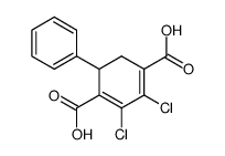 2,3-dichloro-5-phenyl-cyclohexa-1,3-diene-1,4-dicarboxylic acid结构式