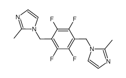 2,3,5,6-tetrafluoro-1,4-bis(2-methylimidazol-1-yl-methyl)benzene Structure