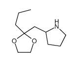 2-[(2-propyl-1,3-dioxolan-2-yl)methyl]pyrrolidine结构式