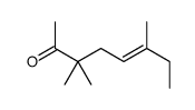 3,3,6-trimethyloct-5-en-2-one Structure