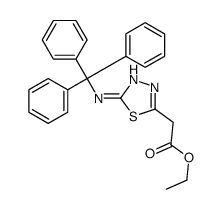 ethyl 2-[5-(tritylamino)-1,3,4-thiadiazol-2-yl]acetate结构式