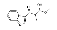 3-hydroxy-1-imidazo[1,2-a]pyridin-3-yl-3-methoxy-2-methylpropan-1-one结构式