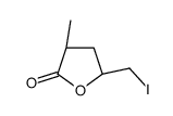 (3S,5S)-5-(iodomethyl)-3-methyloxolan-2-one结构式