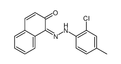 1-[(2-chloro-4-methylphenyl)hydrazinylidene]naphthalen-2-one结构式