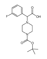 2-(4-Boc-哌嗪)-2-(3-氟苯基)乙酸图片