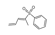 E-(1-methyl 1,3-butadienyl) sulfonyl benzene Structure