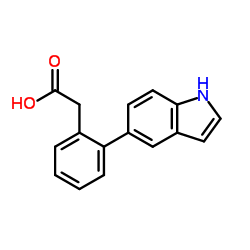 [2-(1H-Indol-5-yl)phenyl]acetic acid structure