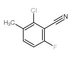 2-CHLORO-6-FLUORO-3-METHYLBENZONITRILE Structure