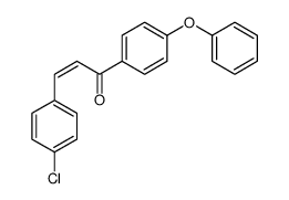 3-(4-chlorophenyl)-1-(4-phenoxyphenyl)prop-2-en-1-one Structure