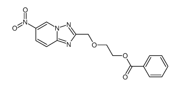 (benzoyloxy-2 ethoxymethyl)-2 nitro-6-s-triazolo(1,5-a)pyridine结构式