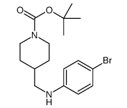 1-BOC-4-[(4-BROMO-PHENYLAMINO)-METHYL]-PIPERIDINE structure