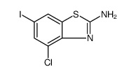 2-BENZOTHIAZOLAMINE, 4-CHLORO-6-IODO- structure