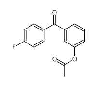 3-ACETOXY-4'-FLUOROBENZOPHENONE结构式