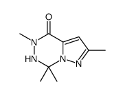 2,5,7,7-tetramethyl-6H-pyrazolo[1,5-d][1,2,4]triazin-4-one结构式