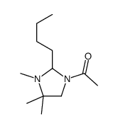 1-(2-butyl-3,4,4-trimethylimidazolidin-1-yl)ethanone Structure
