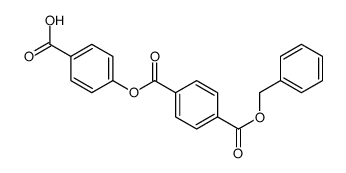 4-(4-phenylmethoxycarbonylbenzoyl)oxybenzoic acid Structure