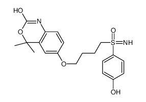6-[4-[(4-hydroxyphenyl)sulfonimidoyl]butoxy]-4,4-dimethyl-1H-3,1-benzoxazin-2-one结构式