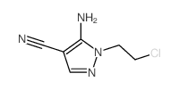 1H-Pyrazole-4-carbonitrile,5-amino-1-(2-chloroethyl)- Structure