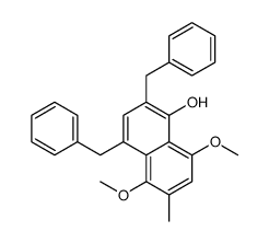 2,4-dibenzyl-5,8-dimethoxy-6-methylnaphthalen-1-ol Structure