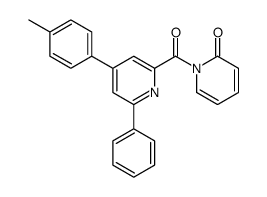 1-[4-(4-methylphenyl)-6-phenylpyridine-2-carbonyl]pyridin-2-one结构式