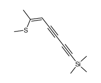 (Z)-2-(methylthio)-7-(trimethylsilyl)hept-2-ene-4,6-diyne结构式