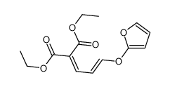 diethyl 2-[3-(furan-2-yloxy)prop-2-enylidene]propanedioate Structure