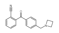 4'-AZETIDINOMETHYL-2-CYANOBENZOPHENONE结构式
