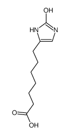 7-(2-oxo-1,3-dihydroimidazol-4-yl)heptanoic acid结构式