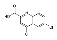 4,6-二氯-2-喹啉羧酸结构式