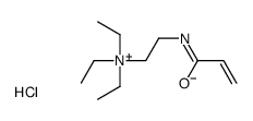 triethyl-[2-(prop-2-enoylamino)ethyl]azanium,chloride Structure