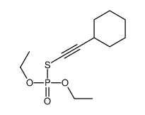 2-diethoxyphosphorylsulfanylethynylcyclohexane Structure