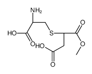 3-[(2R)-2-amino-2-carboxyethyl]sulfanyl-4-methoxy-4-oxobutanoic acid Structure