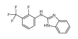 N-[2-fluoro-3-(trifluoromethyl)phenyl]-1H-benzimidazol-2-amine结构式