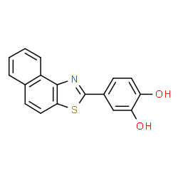 2-(3,4-dihydroxyphenyl)naphtho(1,2-d)thiazole structure