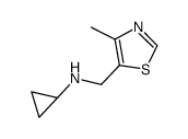 Cyclopropyl-(4-methyl-thiazol-5-ylmethyl)-amine Structure