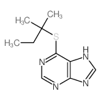 9H-Purine,6-[(1,1-dimethylpropyl)thio]-结构式