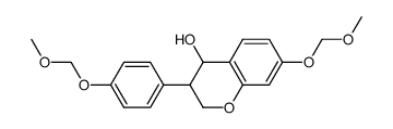 7-methoxymethoxy-3-(4'-methoxymethoxy-phenyl)-chroman-4-ol Structure