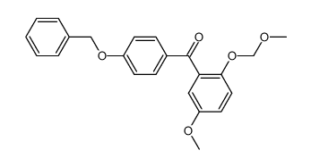 [4-(benzyloxy)phenyl][5-methoxy-2-(methoxymethoxy)phenyl]methanone结构式