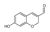 7-hydroxy-2H-chromene-3-carbaldehyde结构式