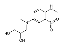 3-(N-methyl-N-(4-methylamino-3-nitrophenyl)amino)propane-1,2-diol hydrochloride Structure