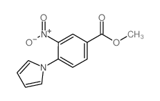METHYL 3-NITRO-4-(1H-PYRROL-1-YL)BENZOATE结构式