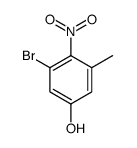 Phenol, 3-bromo-5-methyl-4-nitro Structure