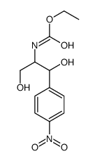 ethyl N-[1,3-dihydroxy-1-(4-nitrophenyl)propan-2-yl]carbamate Structure